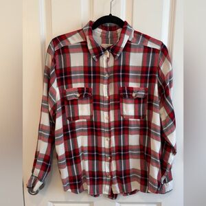 Universal Thread Red and Green Plaid Shirt